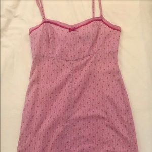 Betsey Johnson Slip Dress Floral Vintage Inspired